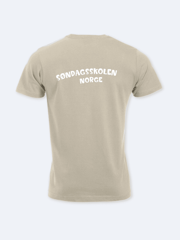 T-skjorte Herre beige