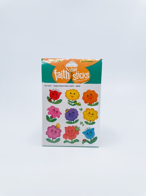 Hovedbilde Klistremerker Glade blomster